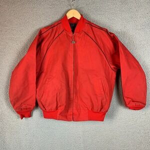 Vtg 90s Walls Jacket Red Blanket Lined Western Distressed Texas Cowboy Bomber